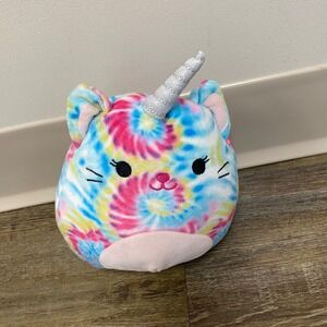 Squishmallow Caticorn Tie Dye Plush - SQK0919 - Kid's Stuffed Animal Mini Squish